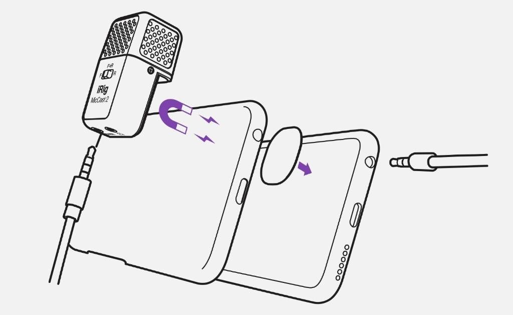 IK Multimedia iRig Mic Cast 2 voice recorder microfoon, ., Overige typen, Nieuw, Ophalen of Verzenden