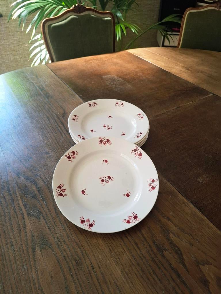 Vintage dinerborden Saint Amand - set van 6, Ophalen of Verzenden