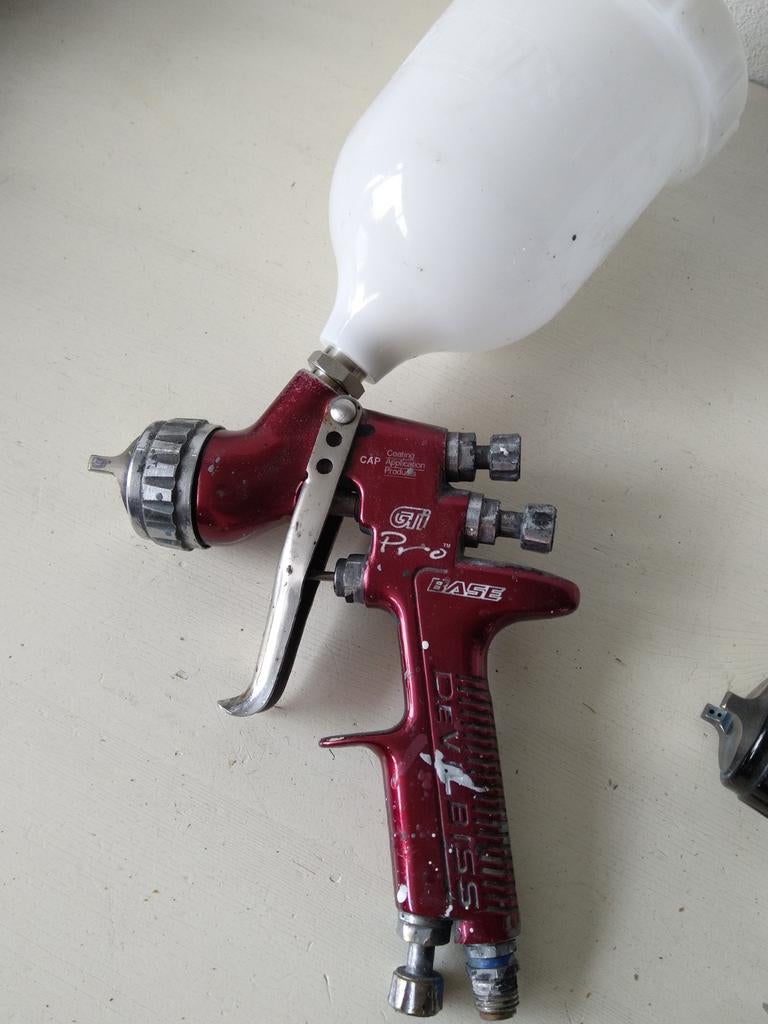 DeVilbiss GTI Pro Base HVLP H1, Auto diversen, Autogereedschap, Gebruikt, Ophalen of Verzenden