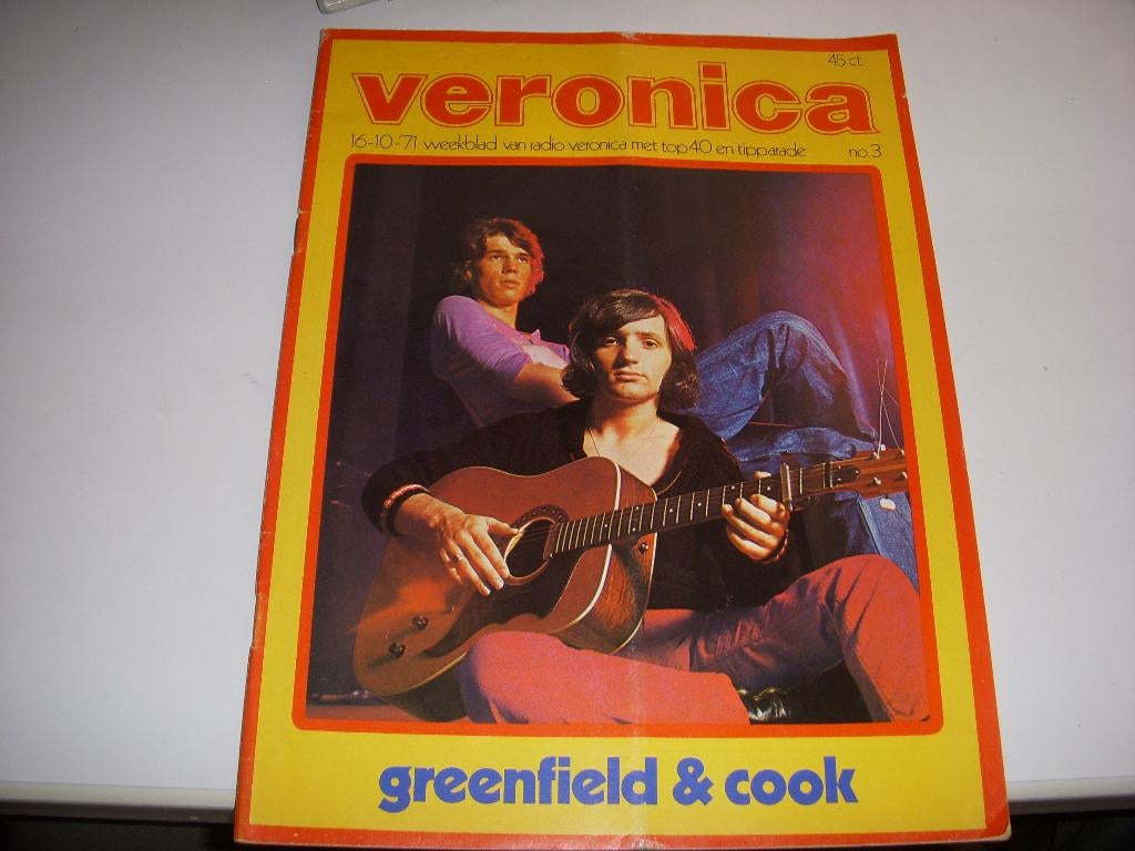 Muziektijdschrift VERONICA 0ktober 1971 Greenfield & Cook, Ophalen of Verzenden, Gelezen, Muziek, Film of Tv