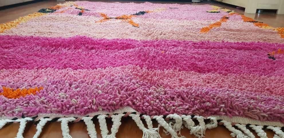 Handgeknoopt Berber kleed wol 250x173cm, 150 tot 200 cm, 200 cm of meer, Ophalen of Verzenden, Zo goed als nieuw