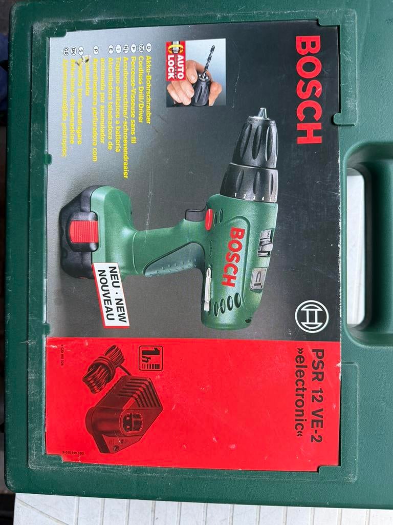 Bosch PSR 12 VE-2 zonder accu, Ophalen of Verzenden, Boormachine
