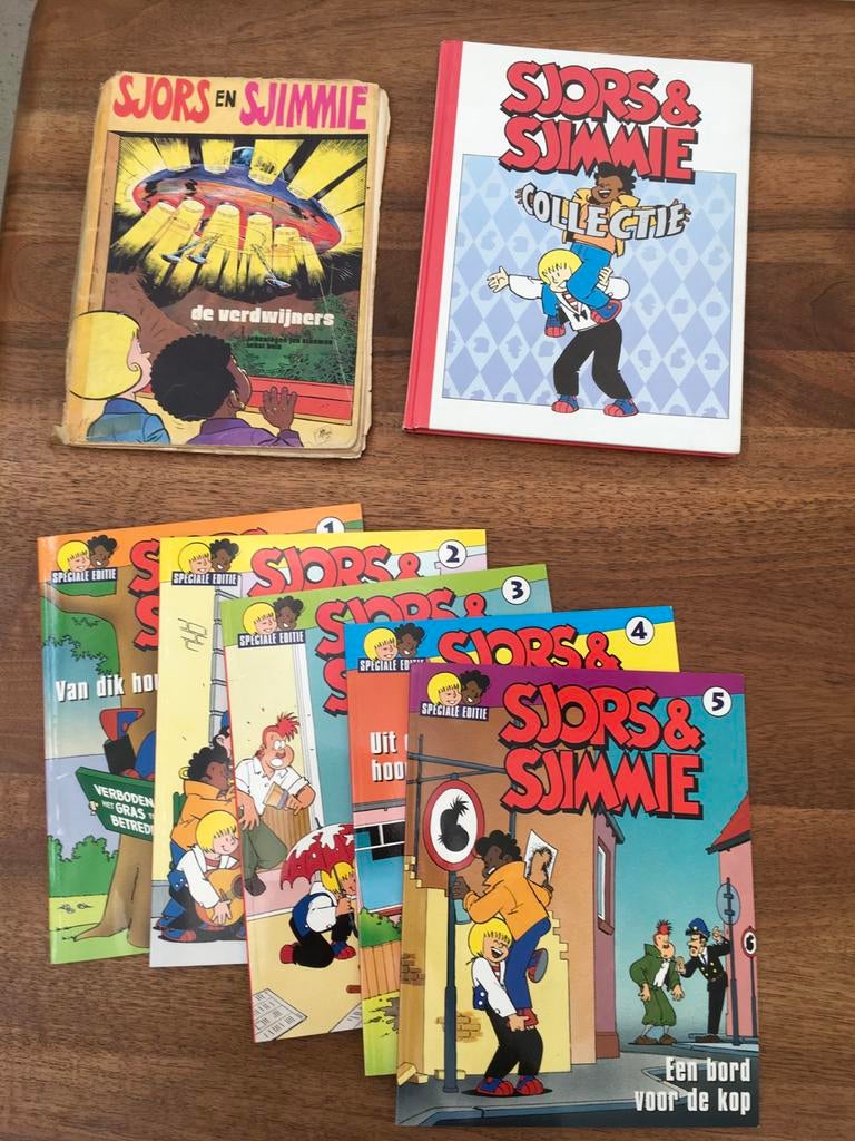 Sjors en Sjimmie stripboeken en tijdschrift, Boeken, Meerdere stripboeken, Ophalen of Verzenden, Gelezen