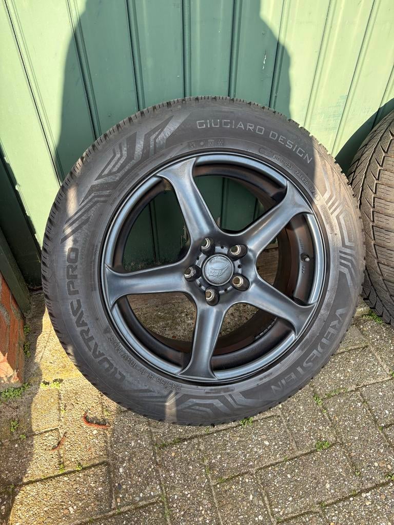 Set van 4 Vredestein Quatrac Pro banden met AEZ velgen, Ophalen, Gebruikt, Banden en Velgen, 17 inch