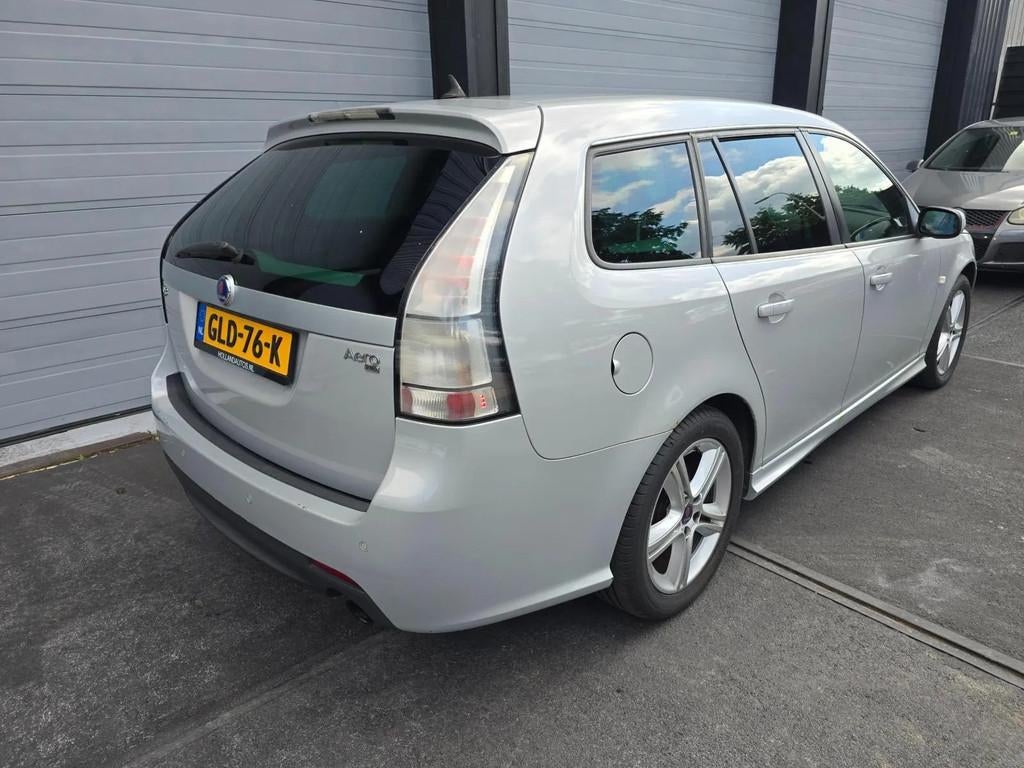 Saab 9-3 Sport Estate 2.8 T V6 Aero XWD 301PK1 YOUNGTIMER, Auto's, Saab, Automaat, Zwart, Bedrijf, Vierwielaandrijving