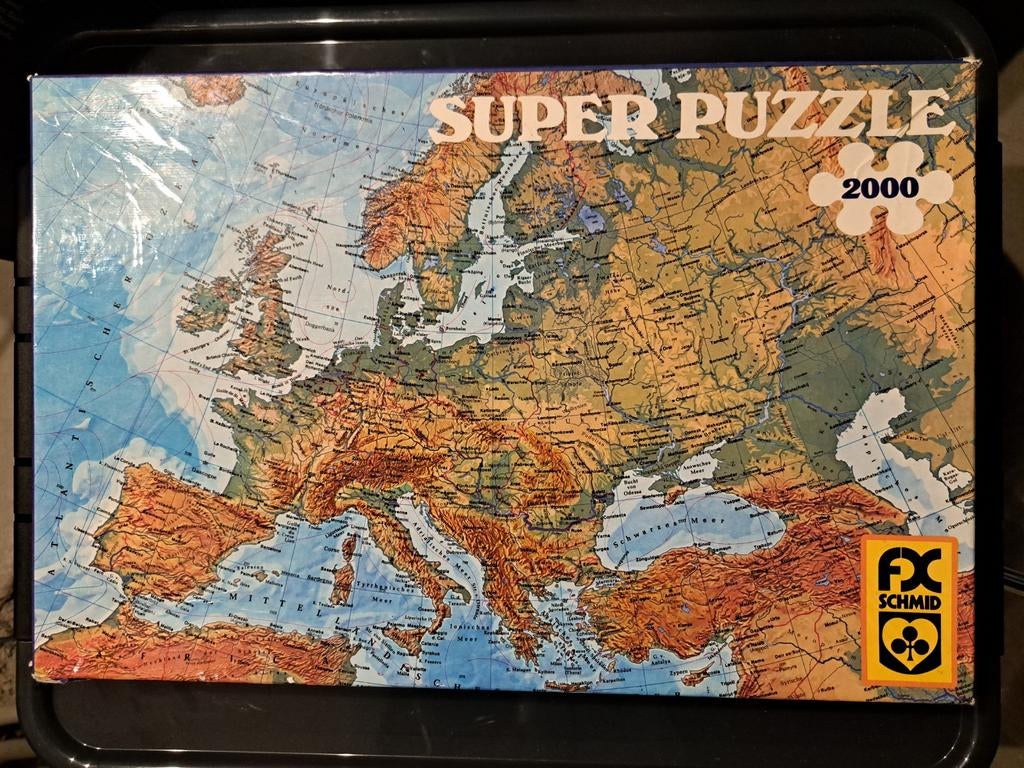 Puzzel Europa 1000 stukjes, Ophalen, 500 t/m 1500 stukjes, Gebruikt, Legpuzzel