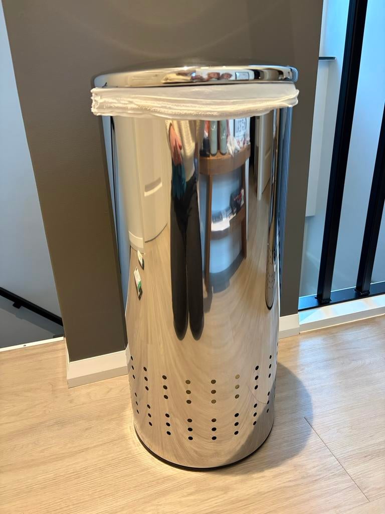 Brabantia wasmand chroom zgan, Ophalen, Zo goed als nieuw