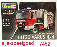 Revell 7452 1:24 Schlingmann HLF 20 VARUS 4X4 modelbouw auto, Hobby en Vrije tijd, Modelbouw | Auto's en Voertuigen, Revell, Groter dan 1:32