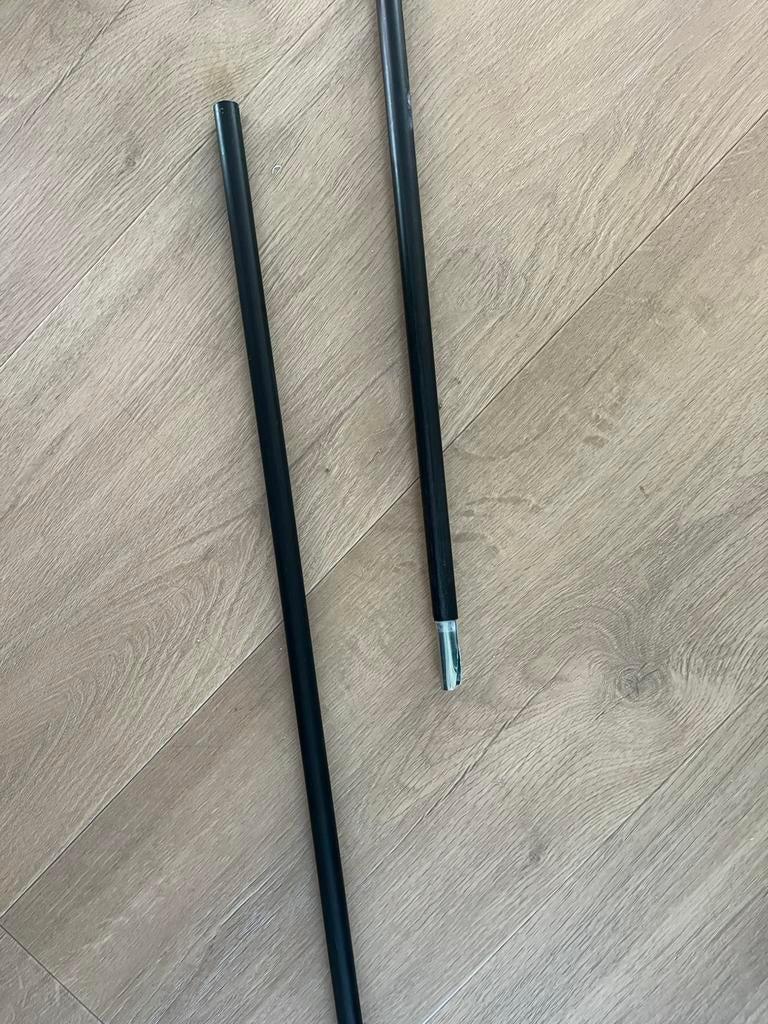 Zwarte Gordijnroede 2.60 mtr, Ophalen of Verzenden, Zo goed als nieuw, Zwart, 200 cm of meer
