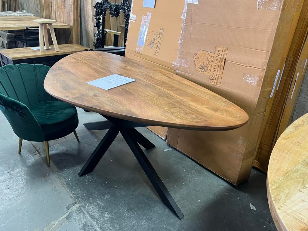 LEEGVERKOOP ORGANISCHE MANGO TAFEL €289 BIJ LIVINN ZEVENAAR, Bruin, Verzenden, Nieuw, Overige materialen