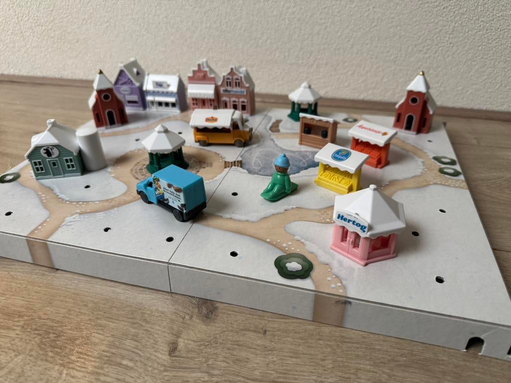 AH winterdorp huisjes en  kraampjes mini’s 16 stuks, Albert Heijn, Ophalen of Verzenden