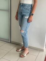 Zara blauwe mom jeans maat 36 met scheuren, Ophalen of Verzenden, Gedragen, Blauw, W28 - W29 (confectie 36)