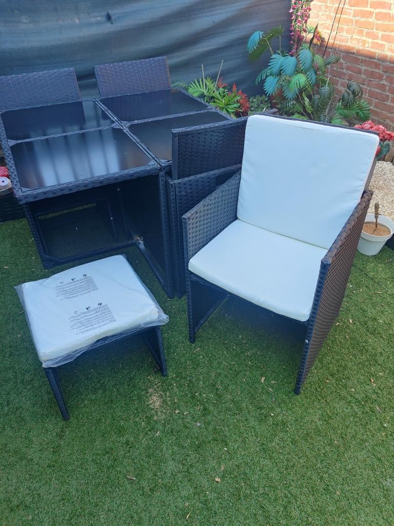 loungeset gardini cubo, Tuin en Terras, Tuinsets en Loungesets, Ophalen, Kunststof, Loungeset, Eettafel