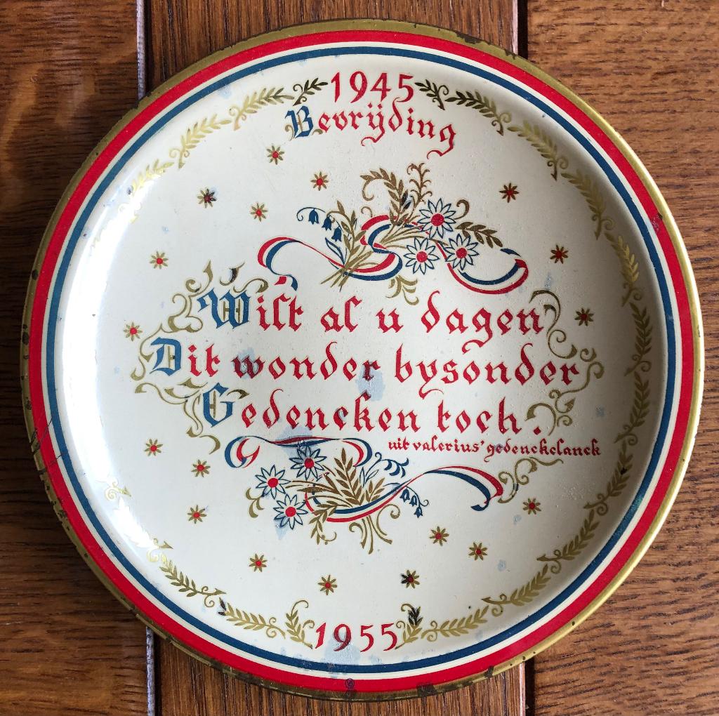 Herdenkingsbord Gedenkbord bevrijding ‘45 uit 1955, Ophalen of Verzenden