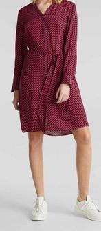 Esprit rood blauwe polkadot jurk 34 nieuw, Nieuw, Ophalen of Verzenden, Knielengte, Maat 34 (XS) of kleiner