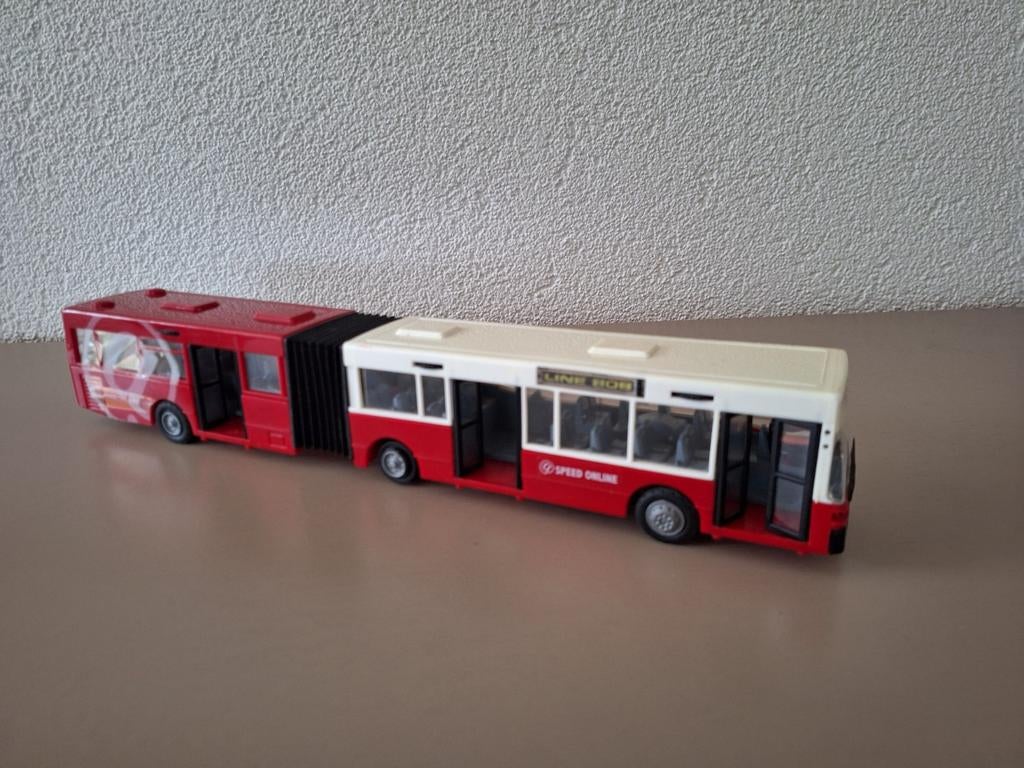 Speelgoed harmonica bus, Dicky Toys City Express 808, 40 cm, Ophalen of Verzenden, Gebruikt