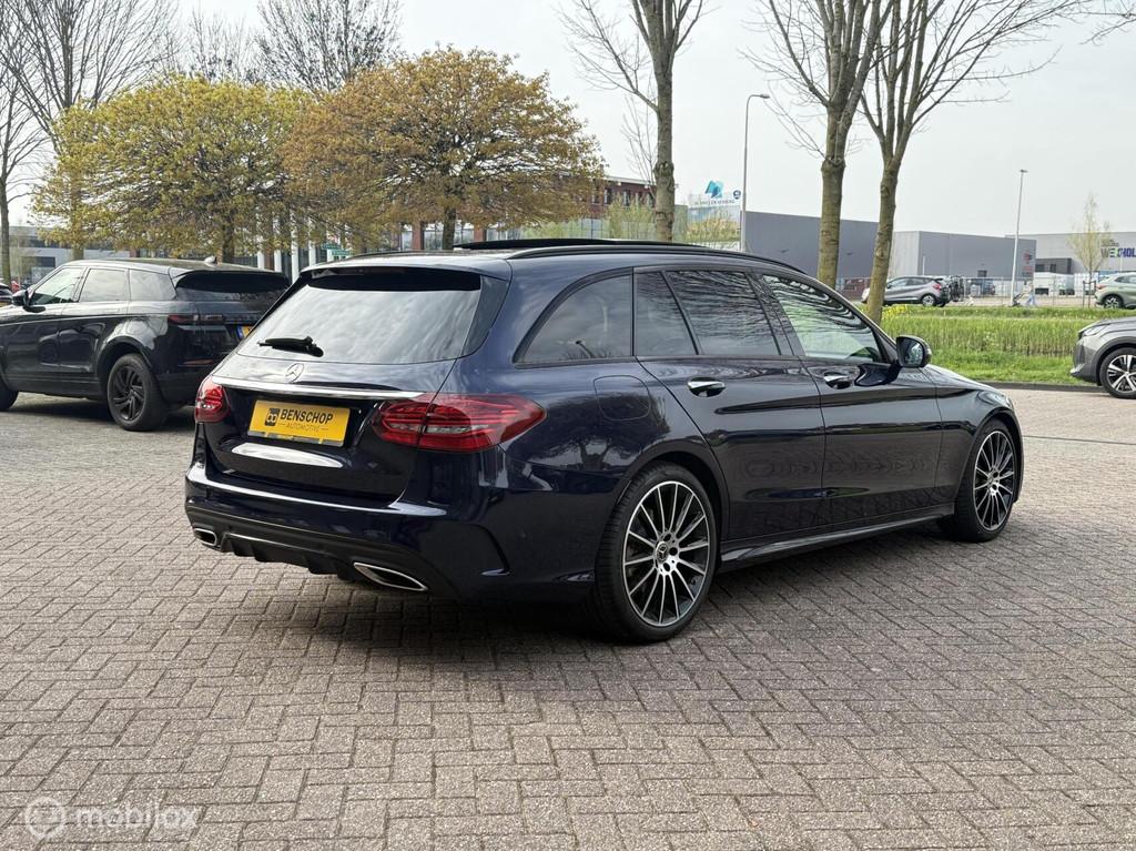 Mercedes C-klasse Estate 300 AMG Panodak Navi Leer Burmeiste, Auto's, Automaat, Achterwielaandrijving, Adaptive Cruise Control