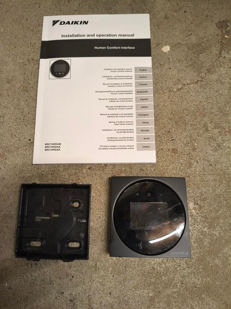 Te koop daikin thermostaat human comfort manual, Ophalen of Verzenden, Nieuw