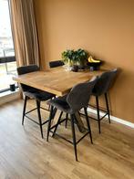 Bartafel + 4 barkrukken te koop!, Ophalen, Zo goed als nieuw