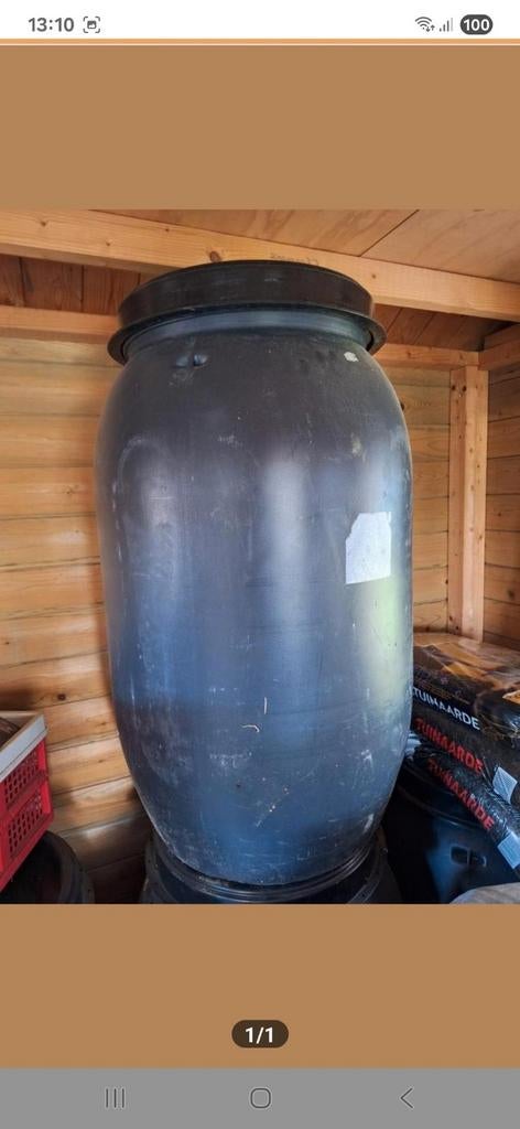 Ton-water/ regen ton- voer ton- voorraad ton, Tuin en Terras, Ophalen of Verzenden