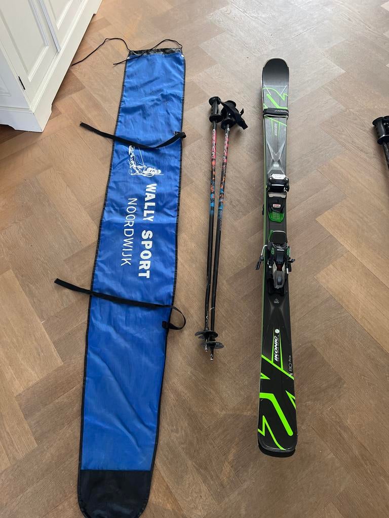 K2 Ikonic 80 ski's met stokken en tas, Sport en Fitness, Skiën en Langlaufen, 160 tot 180 cm, Gebruikt, Skiën, Ski's