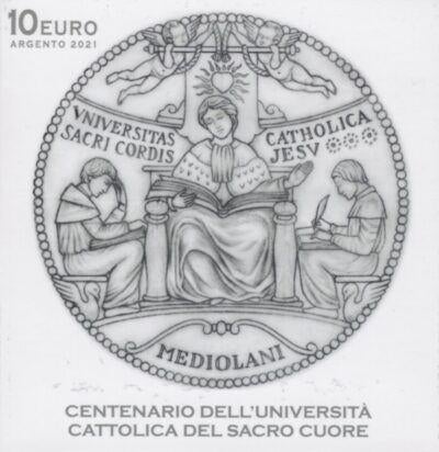 10 Euro Vaticaan 2021 - Universiteit - PROOF - Zilver, Vaticaanstad, Verzenden, Zilver, 10 euro