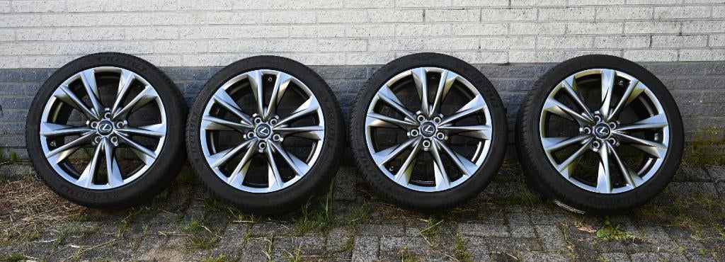 Originele Lexus F-Sport 19 inch velgen met Michelin banden, Auto-onderdelen, Banden en Velgen, Gebruikt, Velg(en), 235 mm, Personenwagen