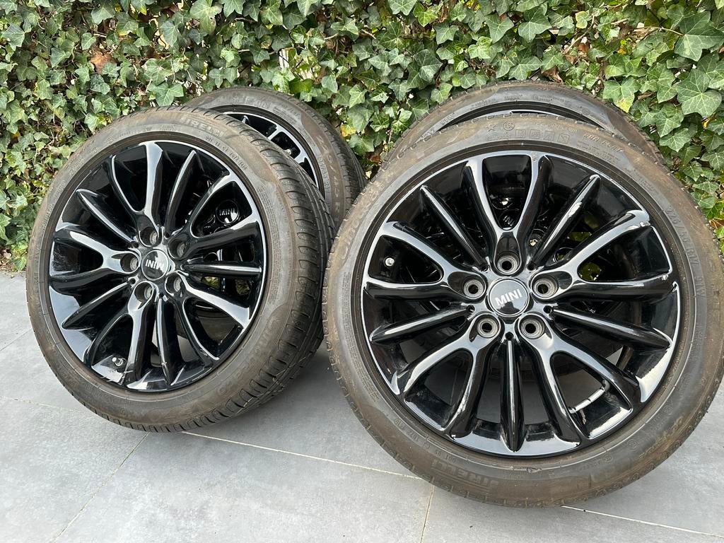 Mini Cooper 17 inch Velgen Zomerbanden Origineel met velgen, Auto-onderdelen, Banden en Velgen, Gebruikt, Banden en Velgen, 17 inch