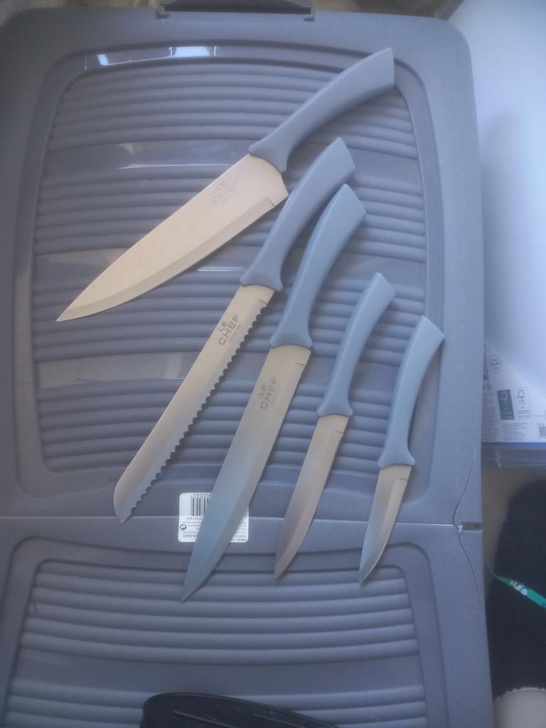 Messenblok met 5 messen - Le Chef, Ophalen of Verzenden