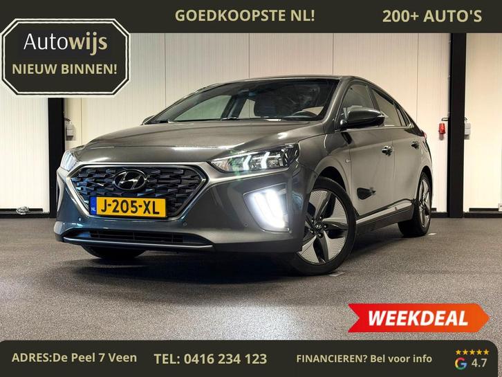 Hyundai IONIQ 1.6 GDi Premium - Plus|LEDER|LED|AUT|ELEKTR ST, Auto's, Hyundai, Bedrijf, Te koop, IONIQ, ABS, Achteruitrijcamera