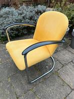 Geel Gispen 414 fauteuil, Ophalen, Gebruikt, Minder dan 75 cm, Metaal