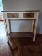 Sidetable met twee lades en een plank, Ophalen, Gebruikt, 50 tot 100 cm, Overige houtsoorten