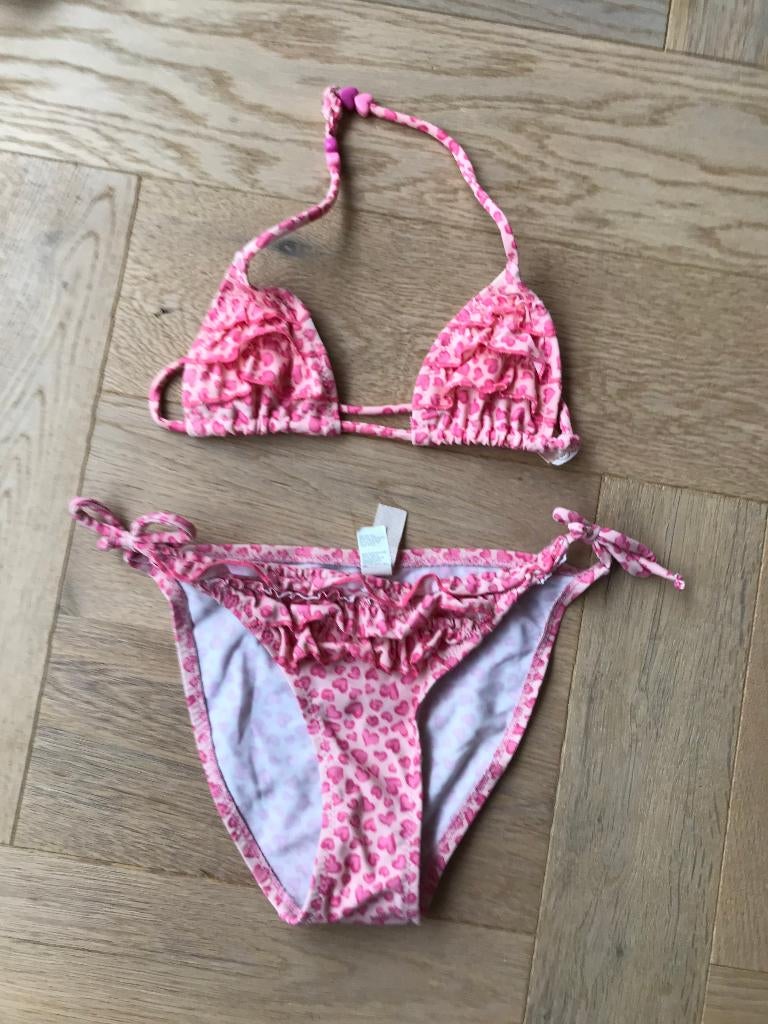 Leuke zgan roze bikini met hartjes maat 122/128, Kinderen en Baby's, Kinderkleding | Kinder-zwemkleding, Penti, Bikiniset, Meisje
