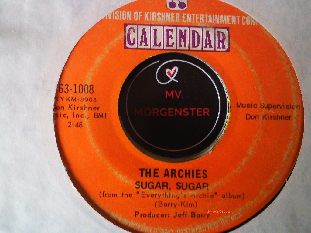 the archies - sugar, sugar  20a, 7 inch, Single, Ophalen of Verzenden, Zo goed als nieuw