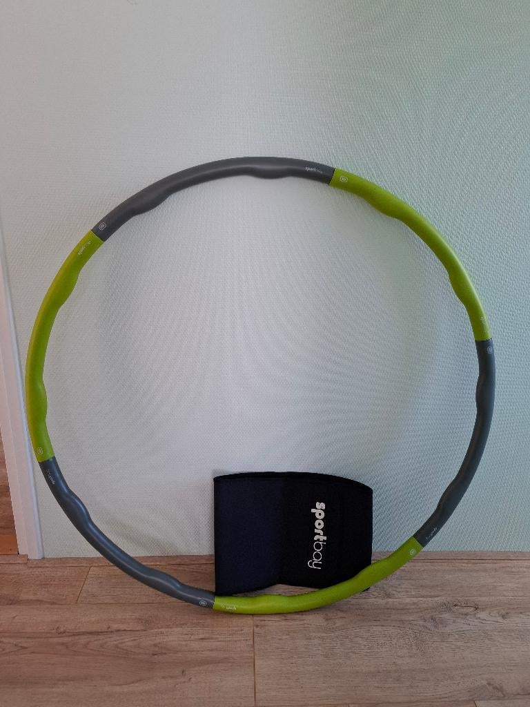 Hulahoop Sportbay 1,5 kg with Waist Trimmer elastic belt, Sport en Fitness, Fitnessmaterialen, Ophalen of Verzenden, Gebruikt