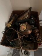 Doos vol antieke en vintage items - Telefoon,, Ophalen of Verzenden