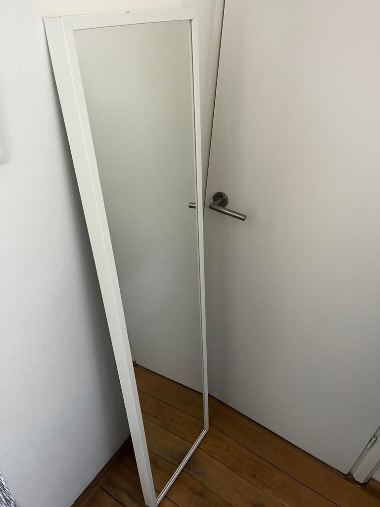 Ikea spiegel wit, Huis en Inrichting, Woonaccessoires | Spiegels, Ophalen, Gebruikt, Rechthoekig, 150 tot 200 cm
