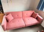 roze slaapbank met gouden pootjes, Huis en Inrichting, Slaapkamer | Slaapbanken, Ophalen, Zo goed als nieuw, Eenpersoons, Overige kleuren