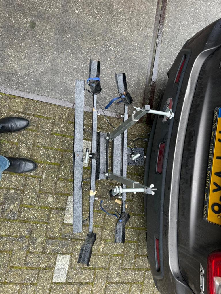 Fietsendrager voor trekhaak - Gebruikt, Gebruikt, Brede banden, Ophalen of Verzenden, 2 fietsen