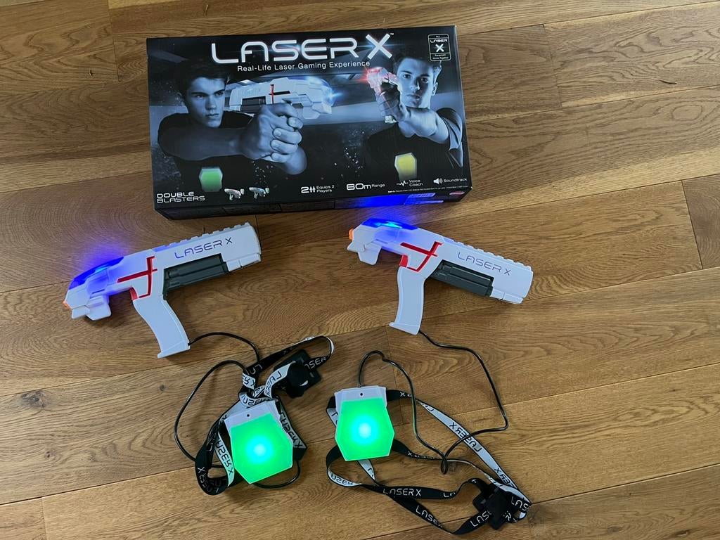 Laser X dubbelset laser guns - zgan in de originele doos, Kinderen en Baby's, Speelgoed | Buiten | Actiespeelgoed, Ophalen of Verzenden