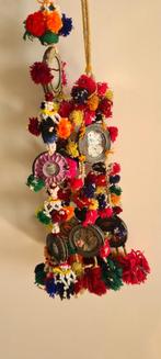 Vintage banjara tassels INDIA spiegeltjes kraaltjes pompom🌴, Verzenden