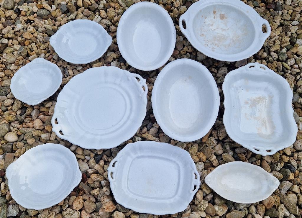 Div. antieke serviesdelen Petrus Regout WELLINGTON 19e eeuw, Ophalen of Verzenden