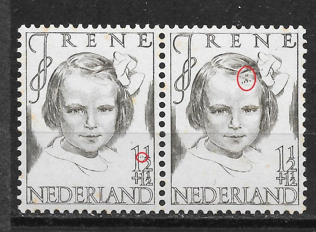 Plaatfout 454P+PM1 postfris cw 24,00, Postzegels en Munten, Postzegels | Nederland, Ophalen of Verzenden