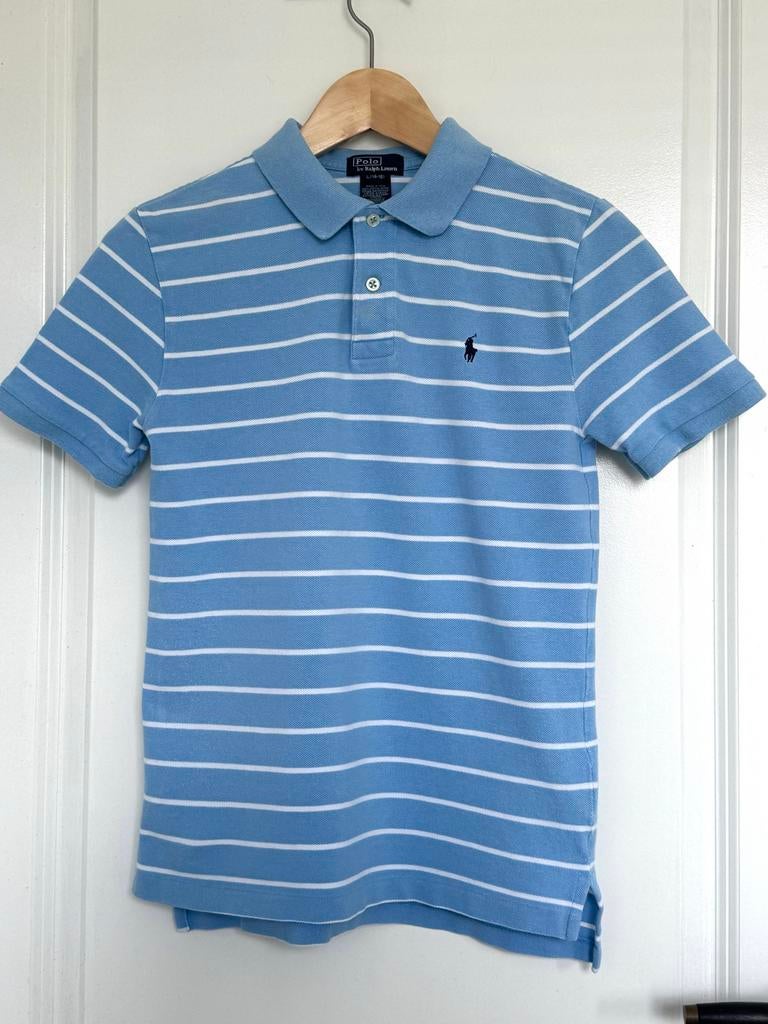 Polo Ralph Lauren gestreept poloshirt maat L (14-16), Ophalen of Verzenden, Gebruikt, Jongen of Meisje, Shirt of Longsleeve