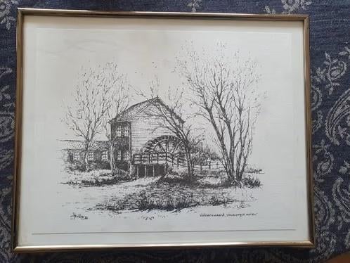 Litho Valkenswaard Venbergse molen J. Koster, Ophalen
