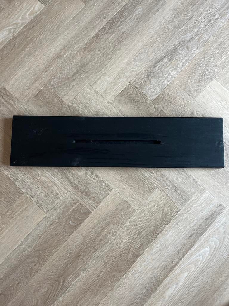 Badplank zwart hout met inkeping, Huis en Inrichting, Badkamer | Badtextiel en Accessoires, Ophalen of Verzenden, Zo goed als nieuw