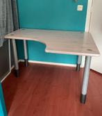 Bureau wit/grijs, Ophalen, Zo goed als nieuw, Bureau