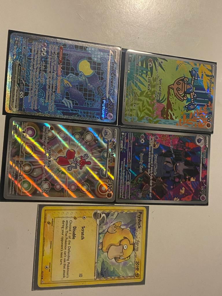 Pokemon kaarten hitjes - Iron Crown, Medicham, Banette, Ophalen of Verzenden, Nieuw, Meerdere kaarten