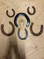 7 Hoefijzers van messing en ijzer voor decoratie of zoiets, Ophalen of Verzenden, Gebruikt, Overige soorten