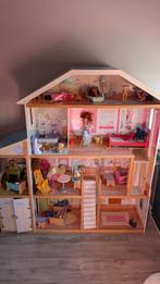 Groot Kidkraft Poppenhuis met Meubels en Poppen, Ophalen, Gebruikt, Poppenhuis